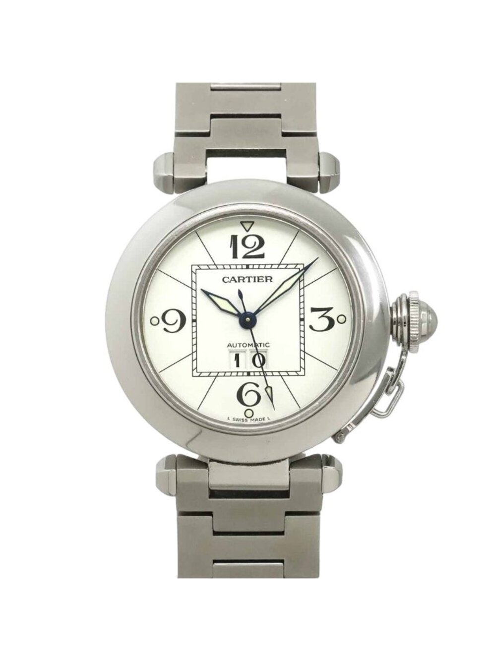 Cartier Pasha C Big Date Boys' Watch White Automatic